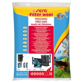 Sera filter wool 100 гр, Фильтрующая вата