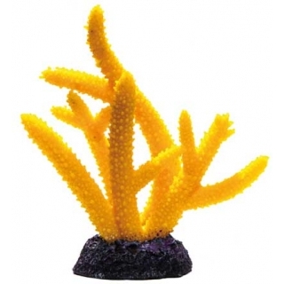 Пластиковый коралл желтый 