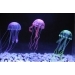 Декор "Медуза" из силикона для аквариума, плавающая. Цвет зеленый. 