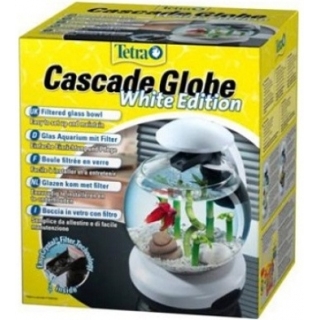 Tetra Cascade Globe Glas - Аквариум с фильтром и водопадом 6,8л белый