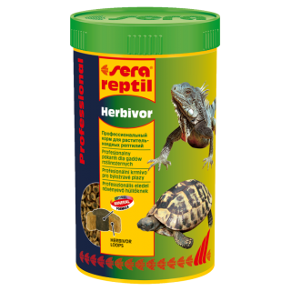 Sera reptil Professional Herbivor 250 мл, корм для растительноядных рептилий
