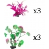 Tetra Plantastics XS Pink- набор искусственных растений