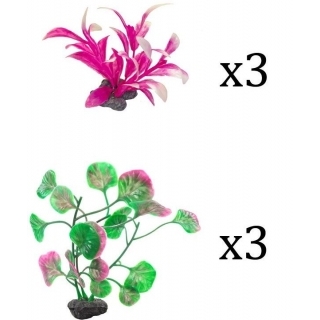 Tetra Plantastics XS Pink- набор искусственных растений