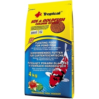 Tropical Koi & Goldfish Colour Sticks 50 литров - корм для прудовых рыб 